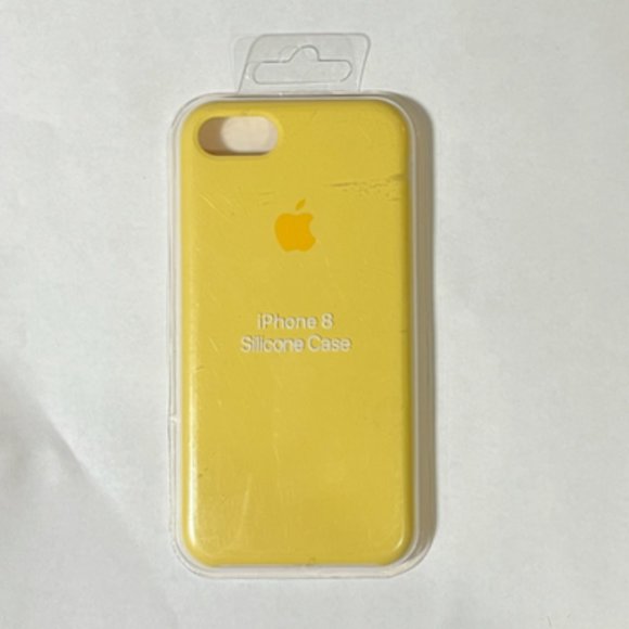 New iphone 8 Yellow Silicone Case - Picture 1 of 2